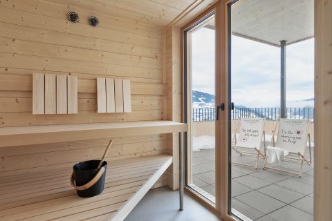 Eigene Sauna im Boutique Apartment Holzhackerin Schladming Dachstein